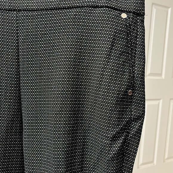 NWOT black & white pattern pants - Picture 2 of 2